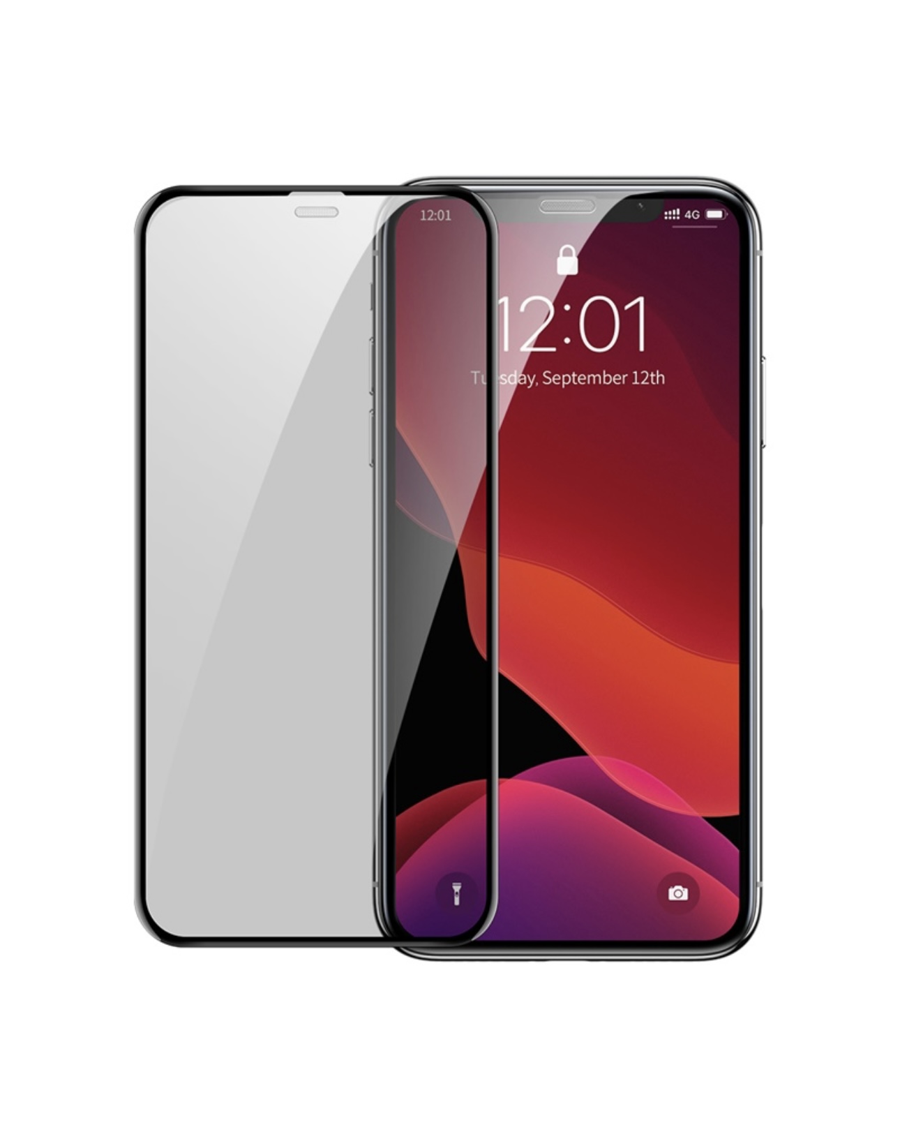 Защитное стекло iPhone 11 Pro Max / Xs Max антишпион, картинка 2