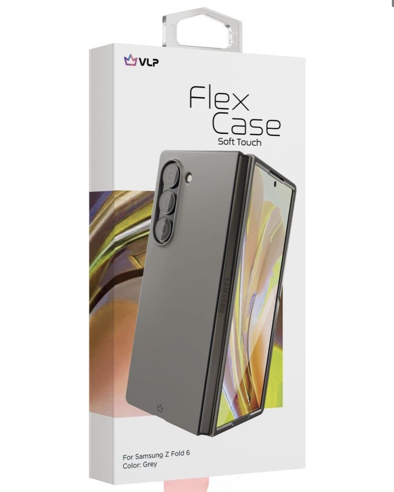Чехол для Samsung Z Fold 6 VLP Flex Case, серый, картинка 2