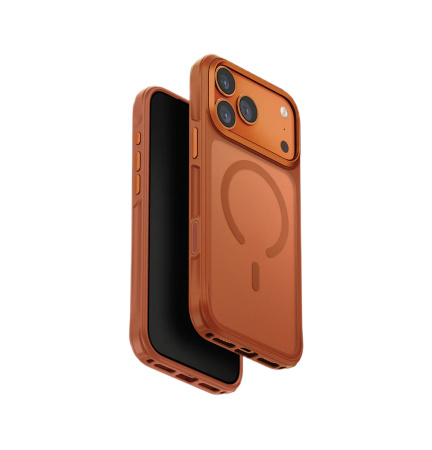 Чехол для iPhone 17 Pro UNIQ Veren Sunset Ember MagSafe, картинка 1