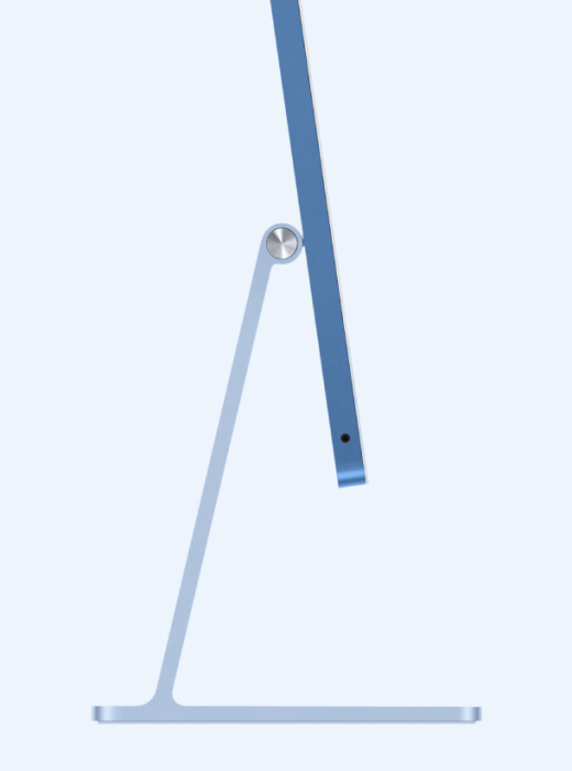 Моноблок Apple iMac 24" (2024) Retina 4,5K MWV33 Blue (M4 10Core CPU, 10Core GPU/16Gb/512SSD), картинка 3