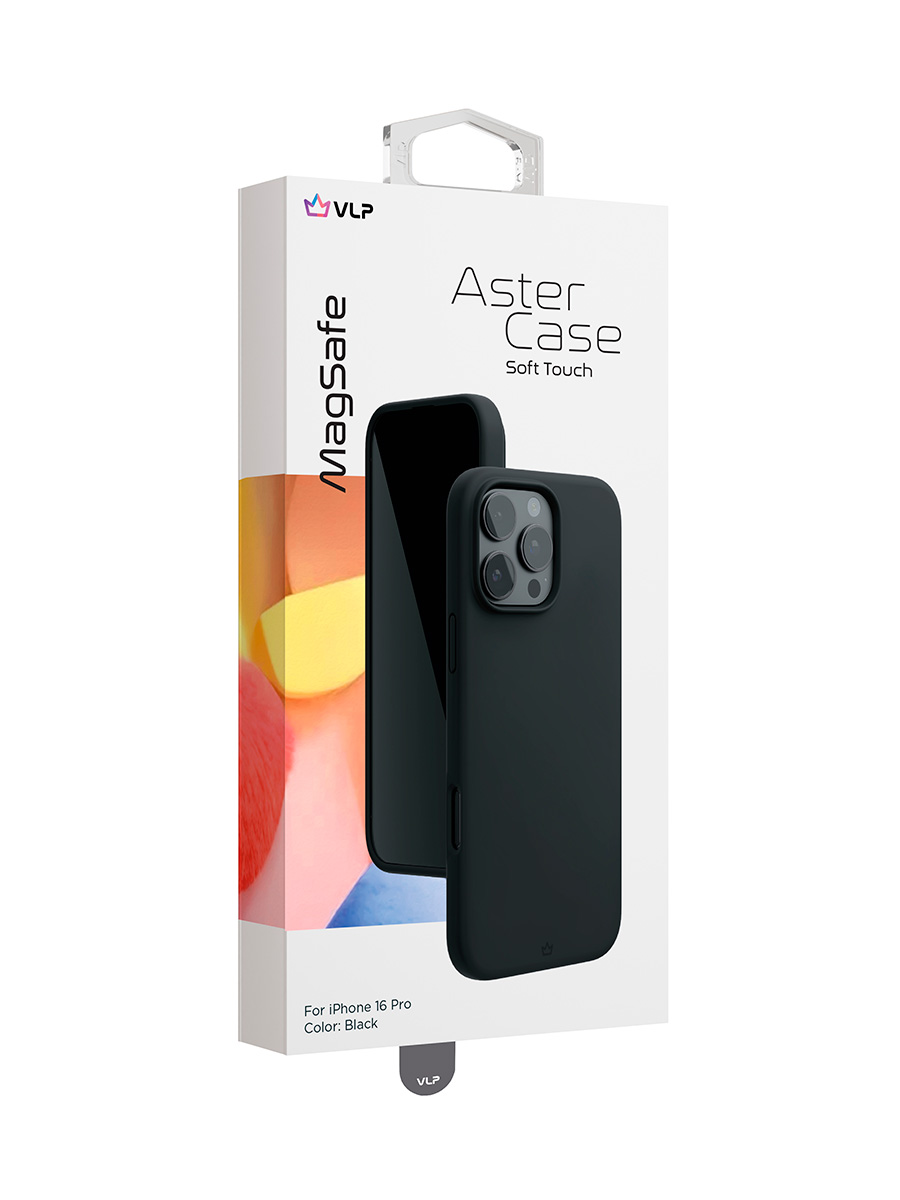 Чехол для iPhone 16 Pro VLP Aster Case c MagSafe, черный, картинка 5