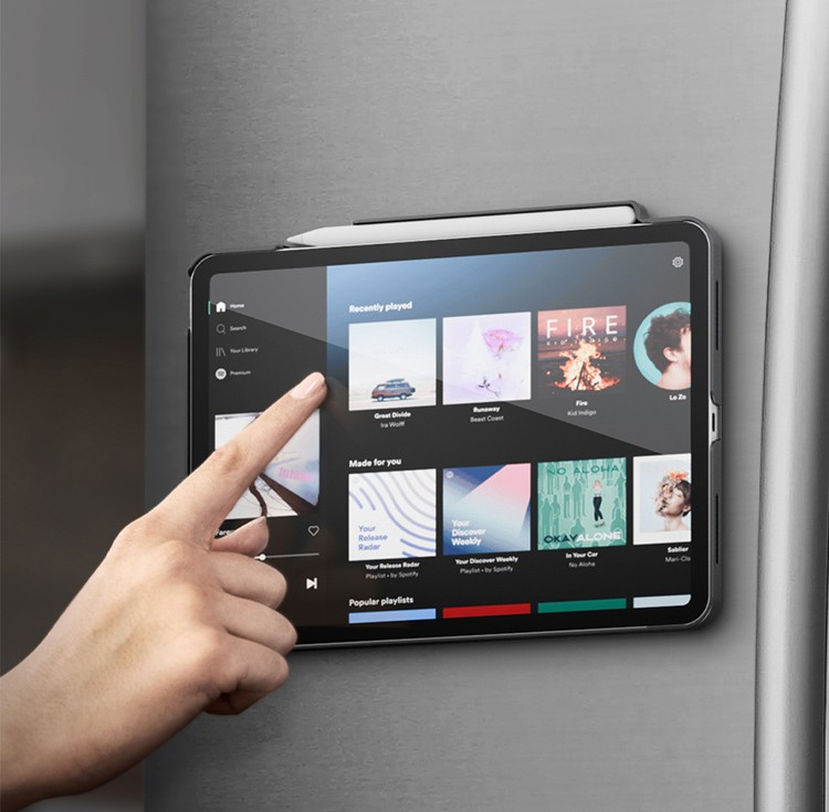 Чехол для iPad Air 11 (2024/2025) UNIQ Rovus SnapMount, Flint Grey, картинка 10