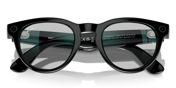 Умные очки RayBan Meta Headliner RW4009 Shiny Black/Clear to Sapphire Transitions, картинка 3