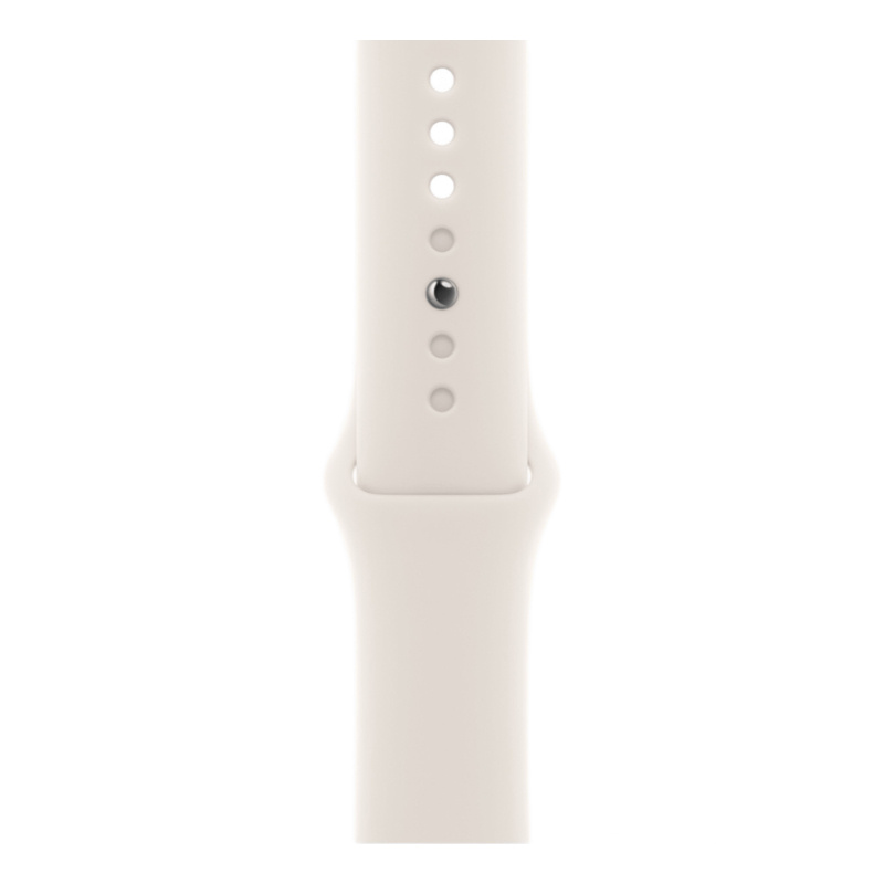 Apple Watch SE 2025, 40 мм, алюминий цвета «Starlight», спортивный ремешок цвета «Starlight» , картинка 3