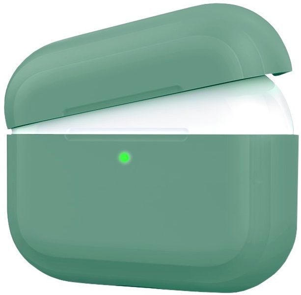 Силиконовый чехол Deppa для Air Pods Pro тёмно-зелёный, картинка 4