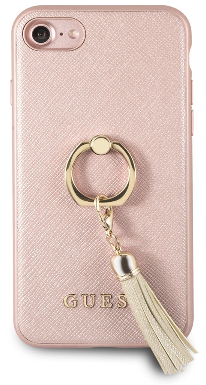 Чехол GUESS iPhone 7/8 Saffiano Hard Ring Pink, картинка 5