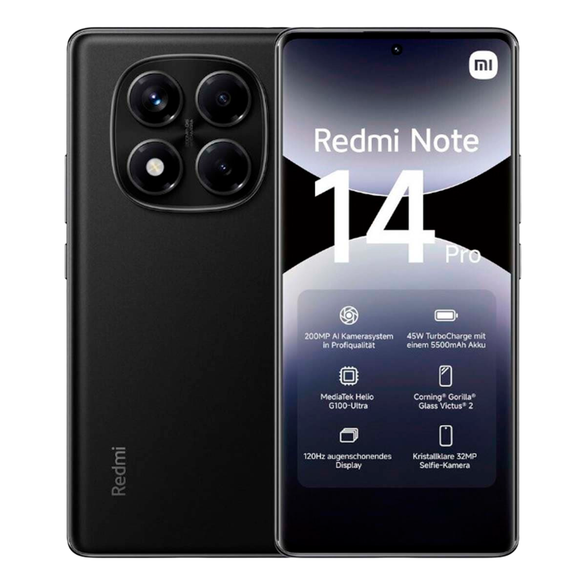 Смартфон Xiaomi Redmi Note 14 Pro 8/256Gb Midnight Black