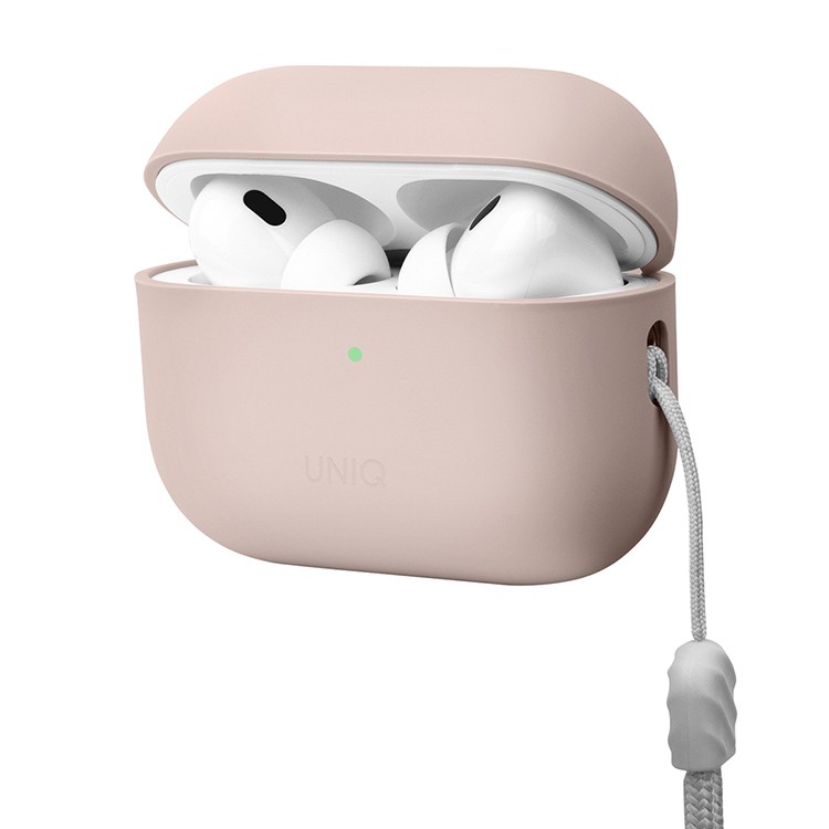 Чехол для AirPods Pro 2 UNIQ Lino Pink, картинка 3