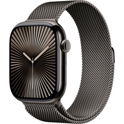 Apple Watch Series 10 GPS 46 mm, Slate Titanium Case with Stainless Steel Milanese Loop Apple, картинка 1