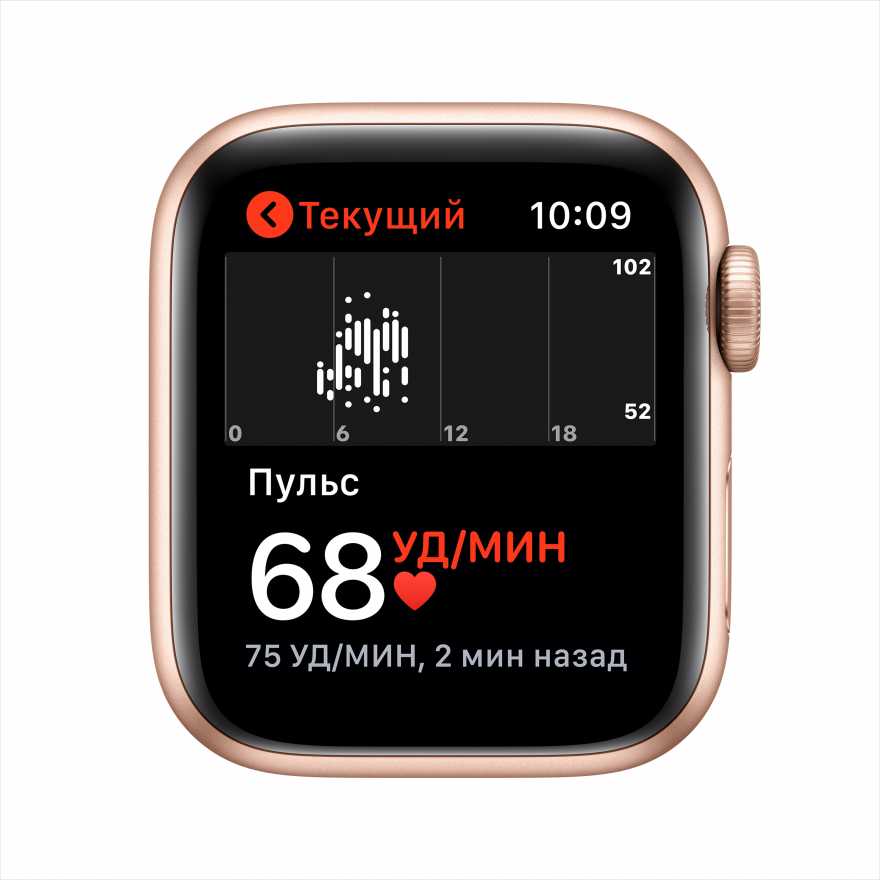 Apple Watch SE, 40 мм, цвета Gold, спортивный браслет Starlight (MYDM2RU/A), картинка 4