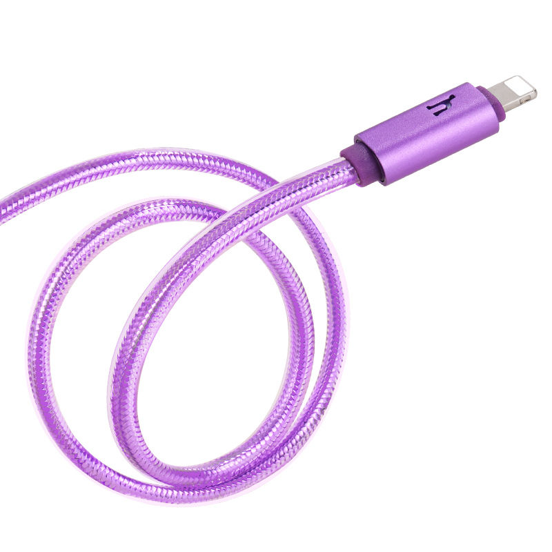 Кабель HOCO UPL12 Lightning Cable 120cm - Purple, картинка 2