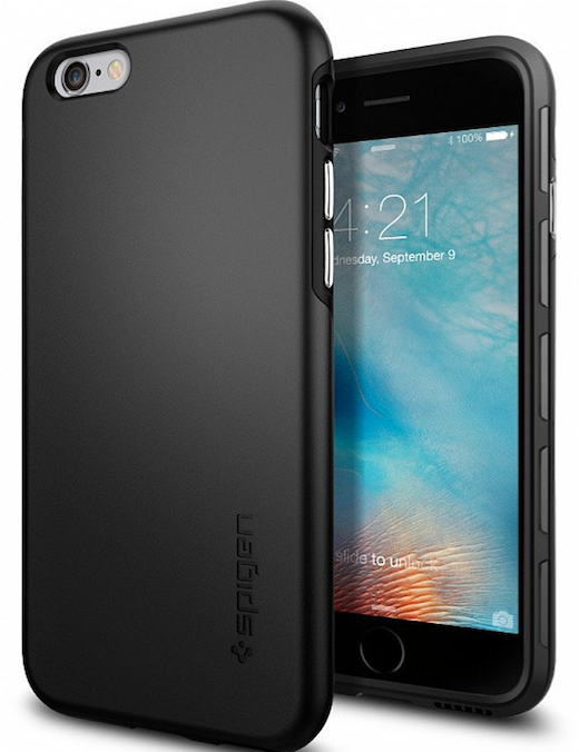 Чехол SGP iPhone 6S Thin Fit Hybrid - Black, картинка 2