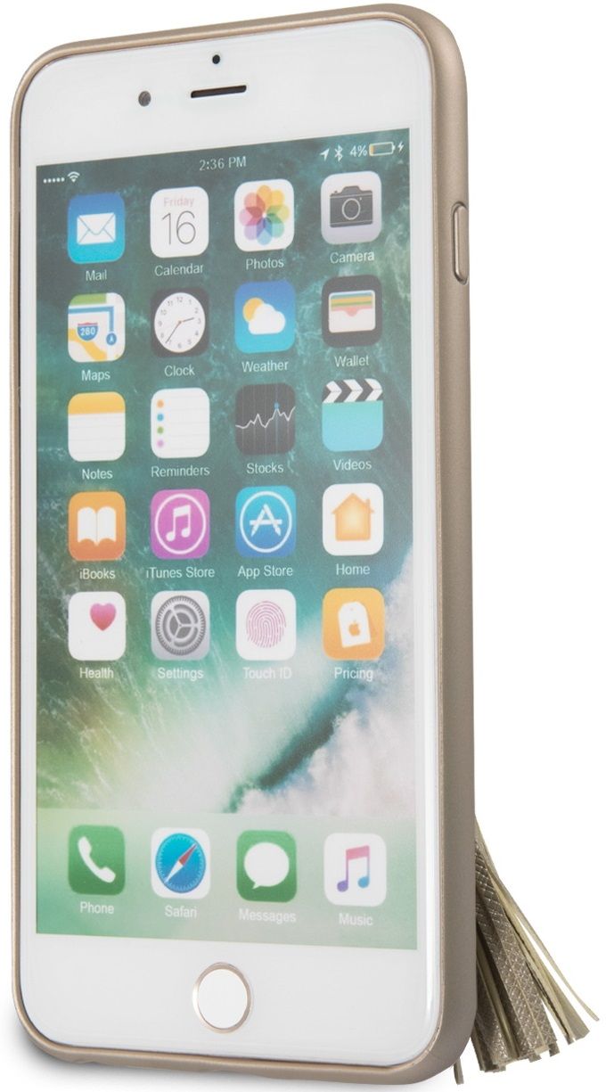 Чехол GUESS iPhone 7/8 Plus Saffiano Hard Ring Beige, картинка 6
