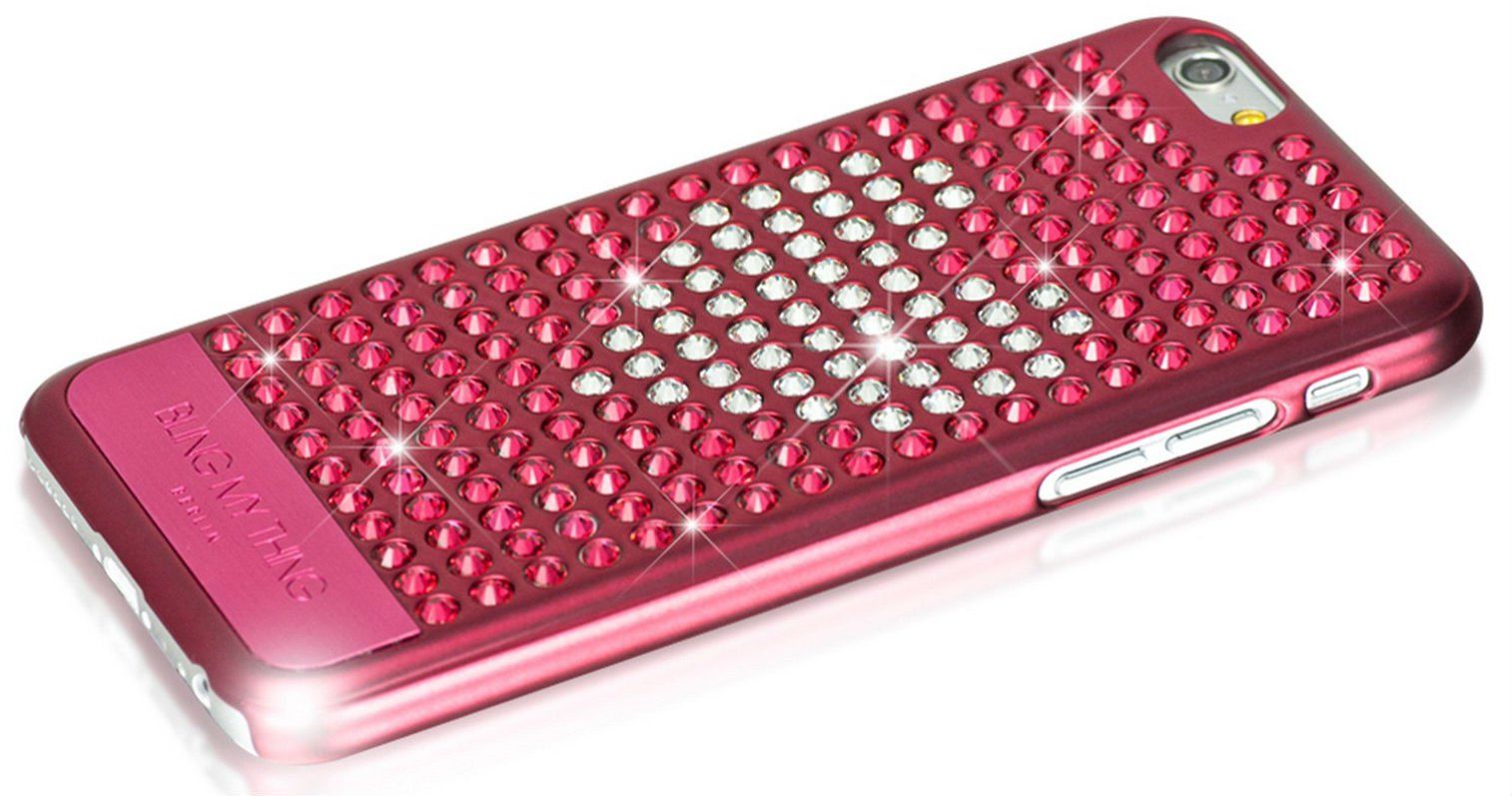 Чехол Bling My Thing iPhone 6 Swarovski Extravaganza Crystal Heart Pink, картинка 3