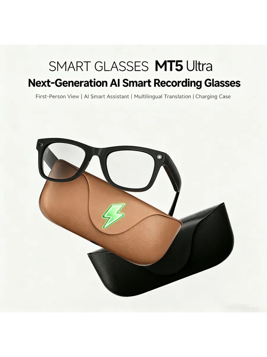 Умные очки Smart Glasses MT5 Ultra Brown, картинка 2