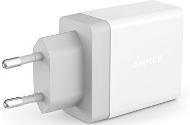 СЗУ Anker  PowerPort+ 24W USBx2 Wall Charger with Micro-USB кабель White, картинка 2