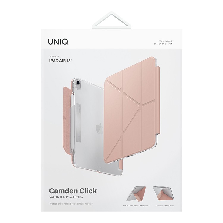 Чехол для iPad Air 13 UNIQ Camden Click Pink, картинка 8