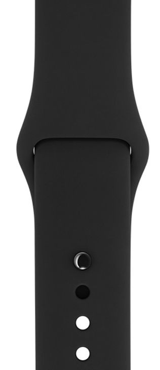 Ремешок силиконовый для Apple Watch 38mm Dark Gray