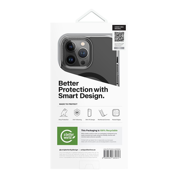 Чехол для iPhone 15 Pro Max UNIQ LifePro Xtreme Magnets Frost Gray, картинка 7