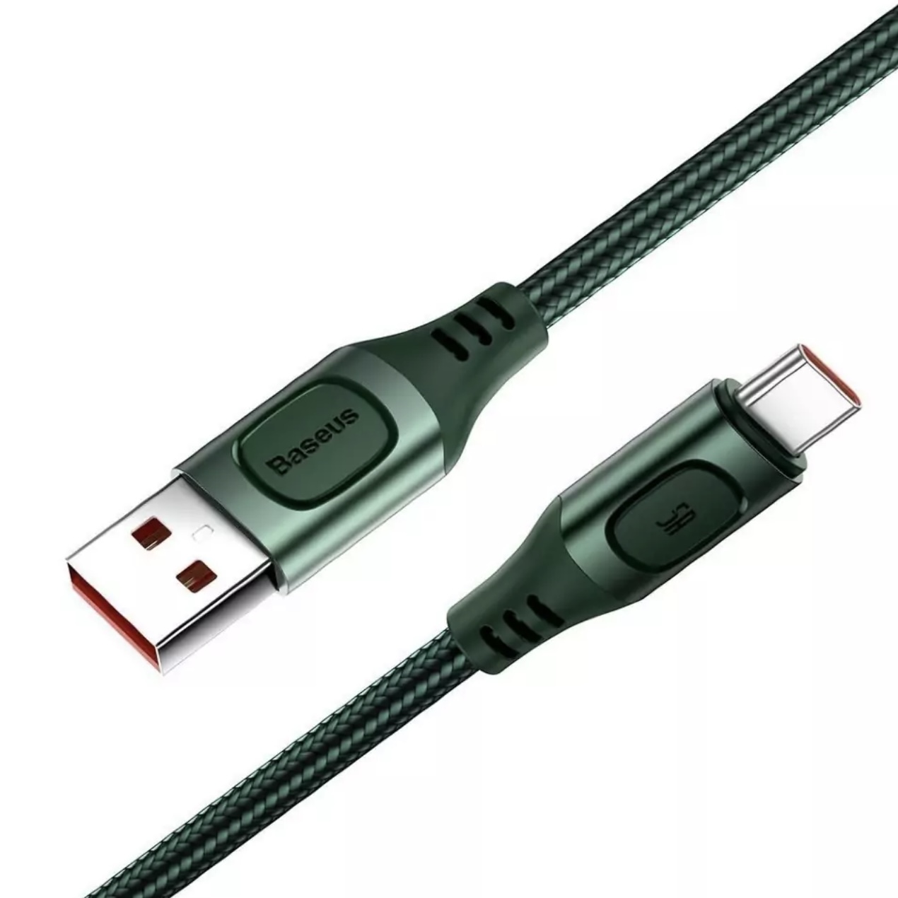 Кабель BASEUS Multi-protocol Conversion USB For Type-C 5A Green, картинка 4