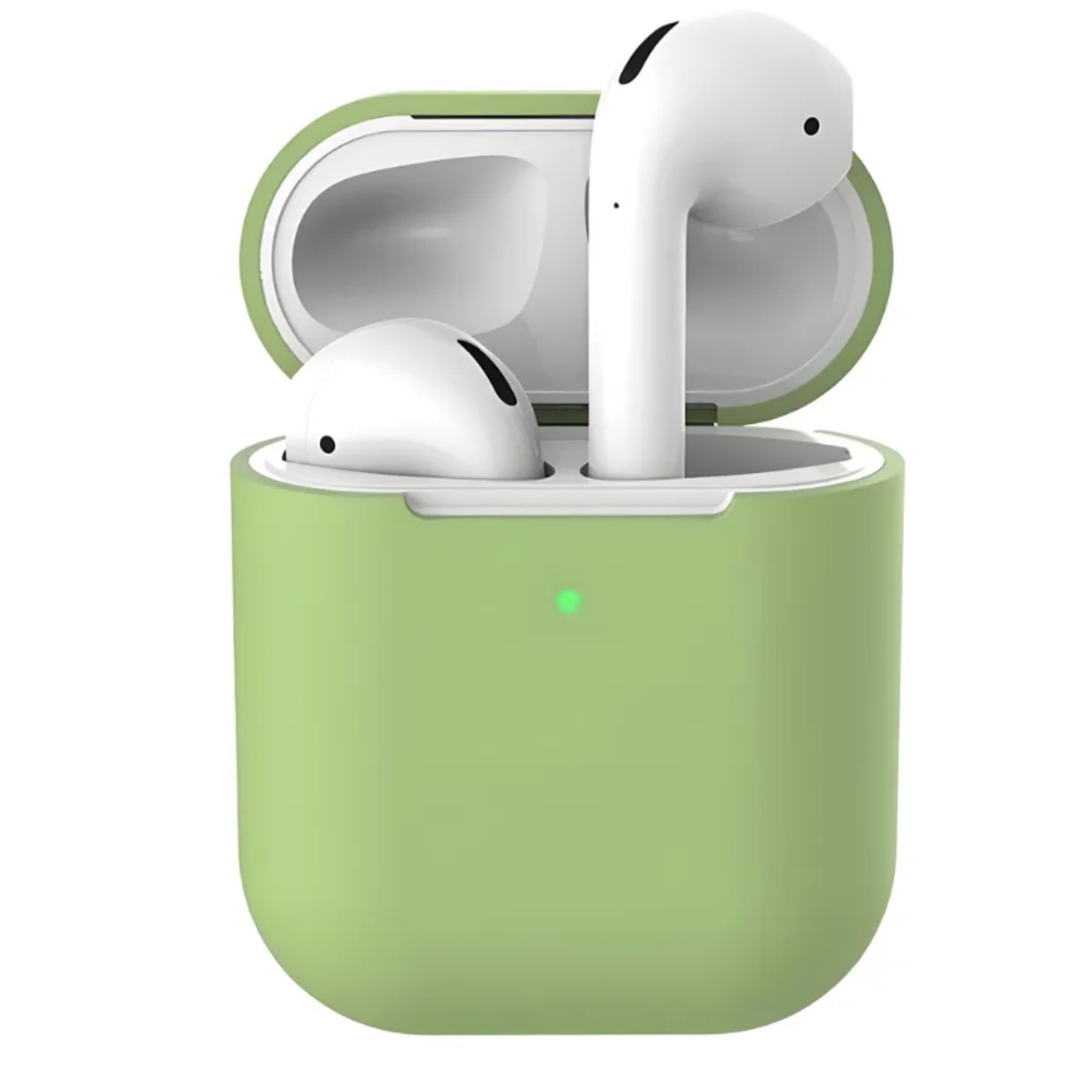 Чехол силиконовый для AirPods 2 мятный, картинка 1