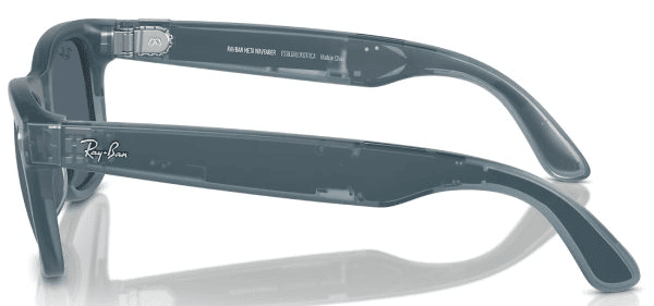 Умные очки RayBan Meta Wayfarer RW4006 Matte Jeans Transparent/Dusty Blue, картинка 2