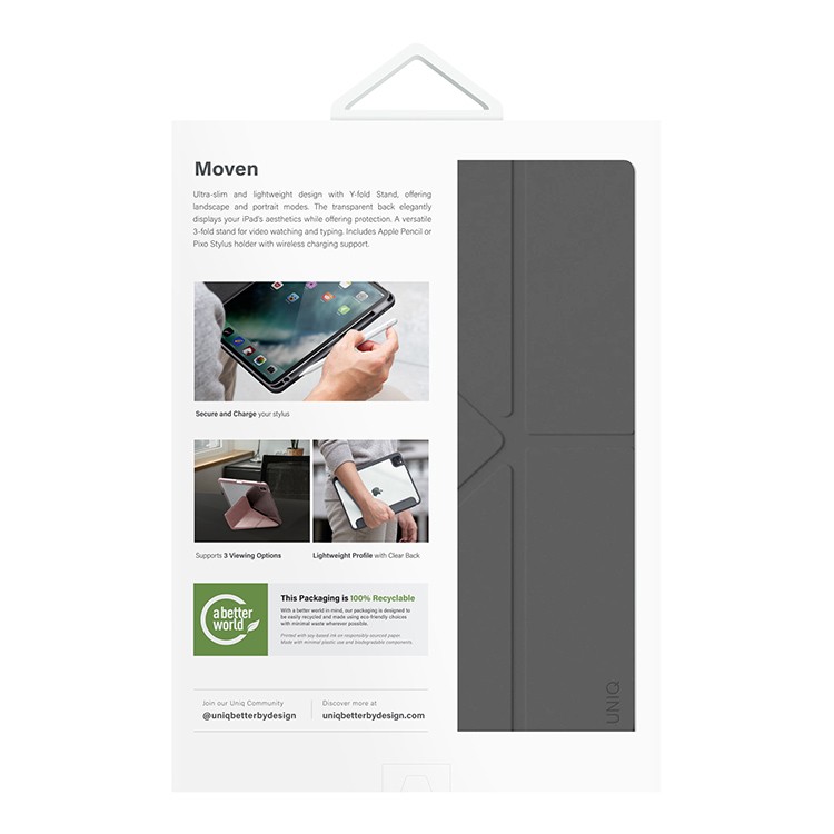 Чехол для iPad Pro 13 Moven Grey, картинка 6