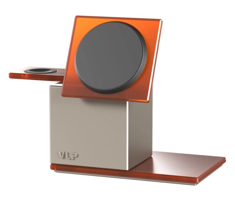Беспроводное зарядное устройство "VLP" NEO Qi2.2, Apple Watch, amber gray, картинка 1
