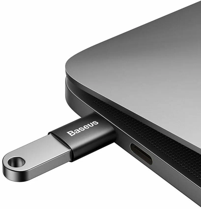 Адаптер-переходник Baseus Series Mini, USB-C male to USB-A, картинка 3
