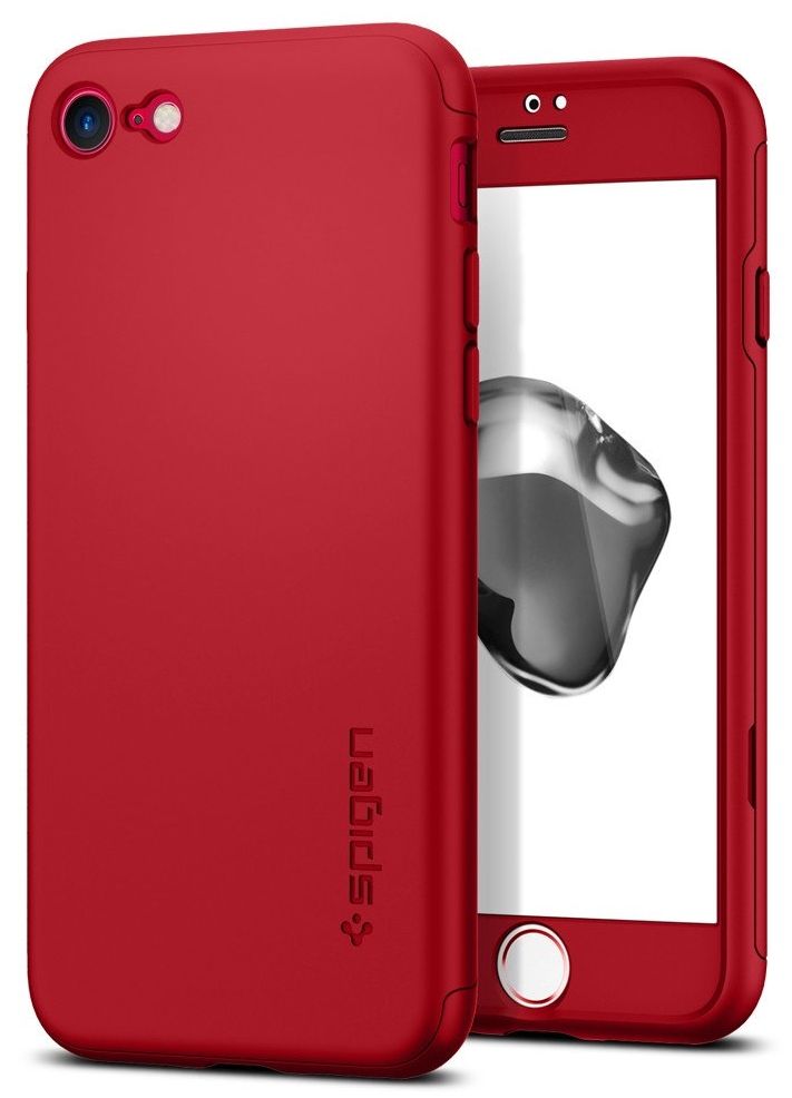 Чехол SGP iPhone 7 Thin Fit 360 Red, картинка 1