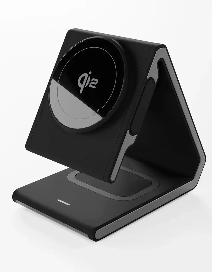 Беспроводное зарядное устройство VLP Delta Power 3 in 1, черное, картинка 2