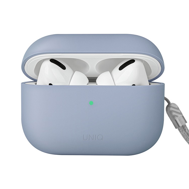 Чехол для AirPods Pro 2 UNIQ Lino Blue, картинка 1