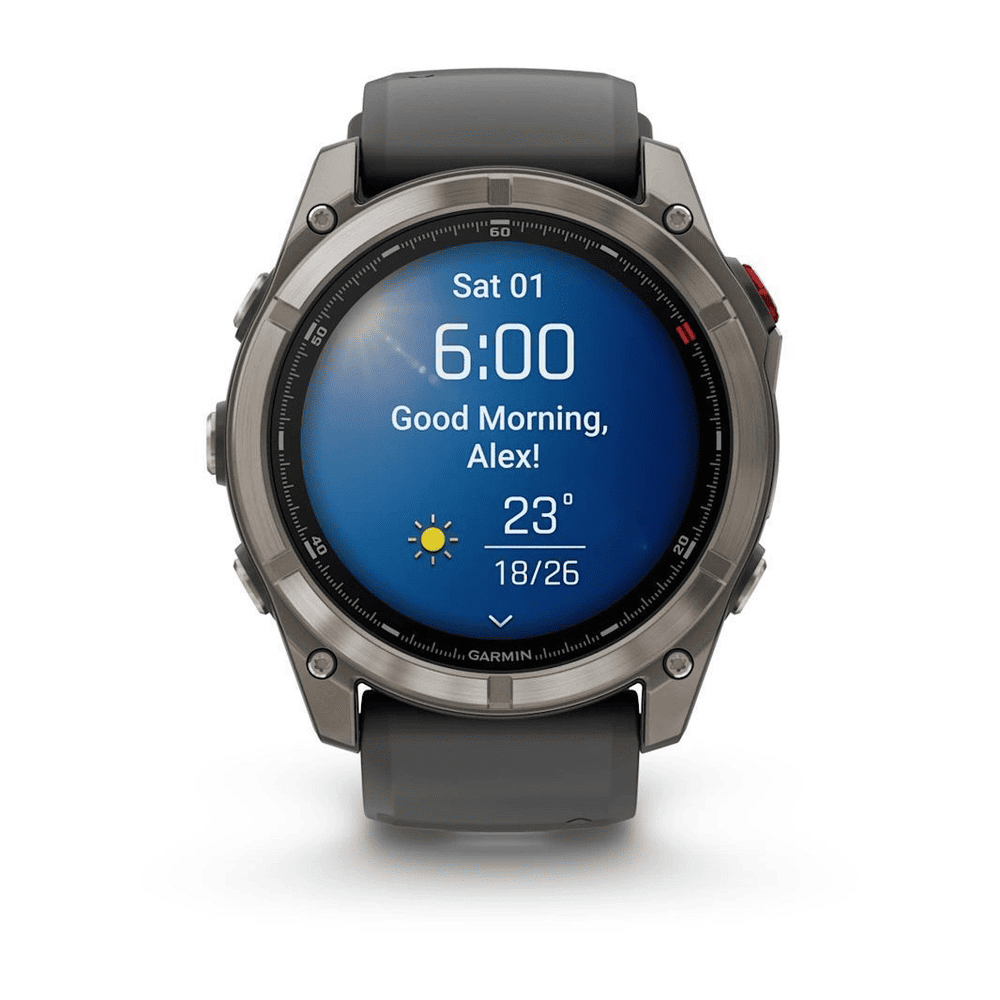 Умные часы Garmin Fenix 8 Pro 51mm Amoled/Sapphire Titanium wiht Graphite/Black Silicone Black, картинка 4