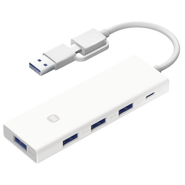 Хаб Hub Разветвитель XiaoMi 4in1 USB Type-C XMSTFXQ01YM - White 