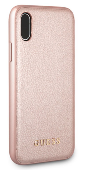 Чехол Guess iPhone X Iridescent Hard PU Pink