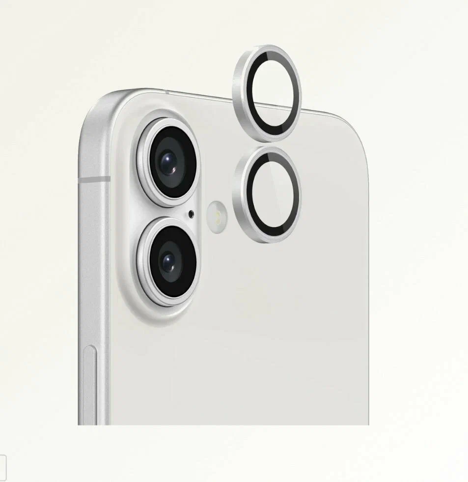 Защитное стекло для камеры iPhone 17 Breaking, White