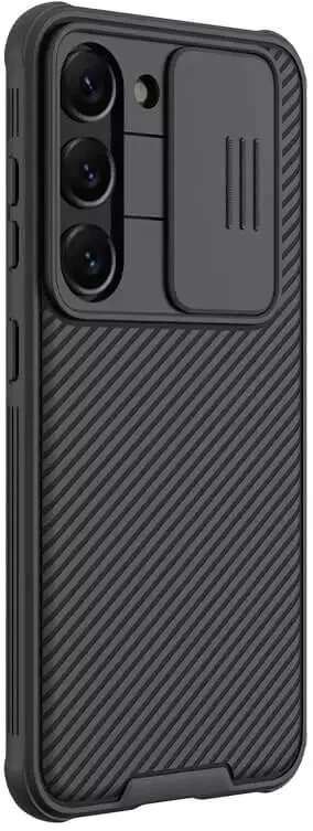 Чехол для Samsung S23 Ultra противоударный с защитой камер, черный, картинка 3